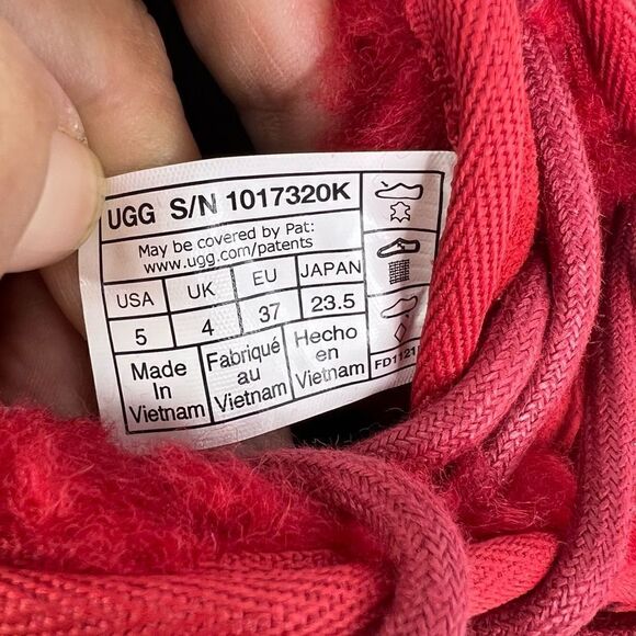 NWOT! UGG Neumel II Boot Samba Red Suede Women Ankle Booties Sz 5 - Picture 9 of 12